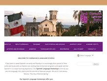 Tablet Screenshot of cuernavacalanguageschool.com